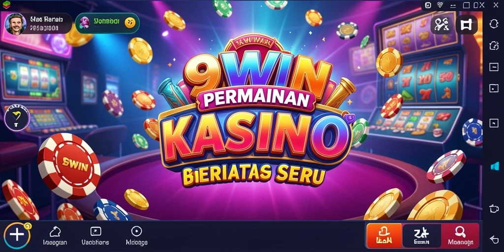 Screenshot 9WIN menampilkan gameplay Kasino yang mendebarkan dan interaktif.
