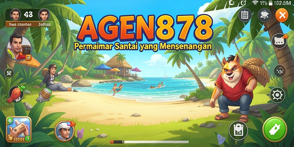Screenshot AGEN878 menampilkan gameplay yang menyenangkan dan penuh warna.