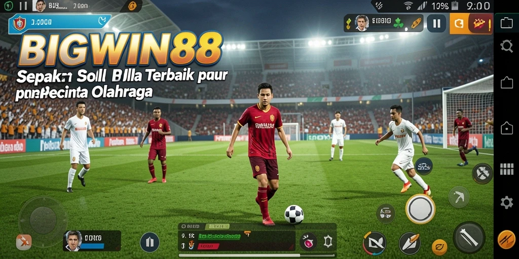 Tampilan menakjubkan dari pertandingan sepak bola di BIGWIN88.