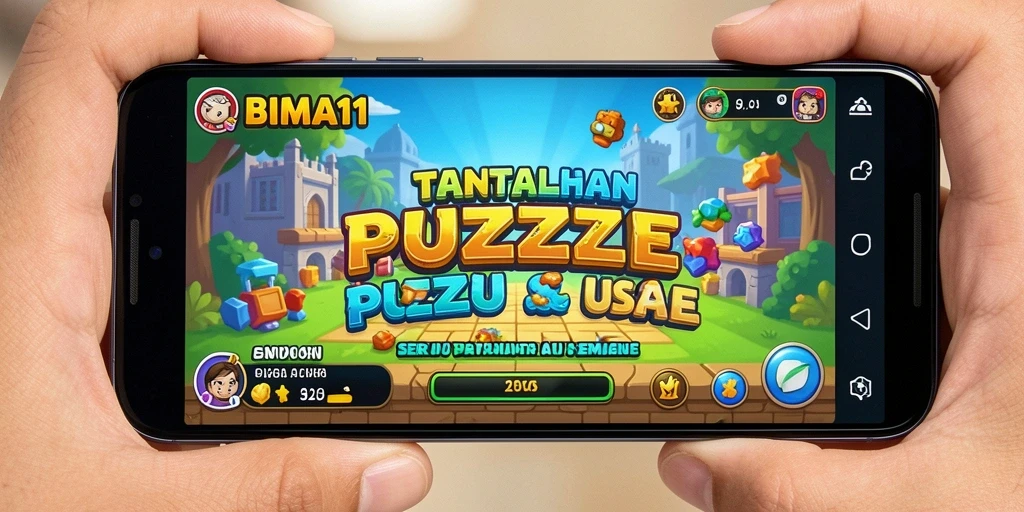 Tampilan screenshot BIMA11 menampilkan gameplay Puzzle yang menantang.