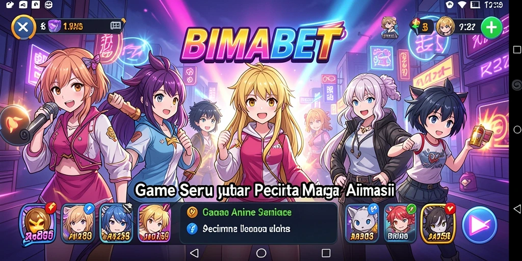 Gameplay BIMABET yang seru dan penuh warna dalam dunia anime.