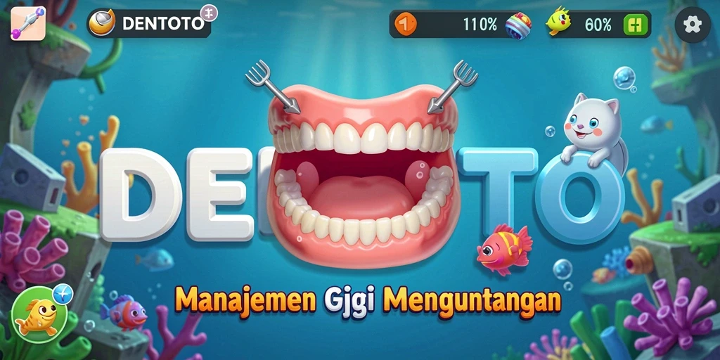 Screenshot gameplay DENTOTO menunjukkan manajemen klinik gigi yang seru.