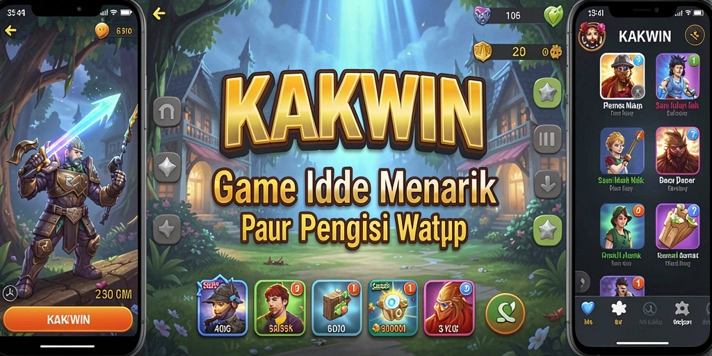 Tampilan gameplay KAKWIN yang menarik dan menenangkan.
