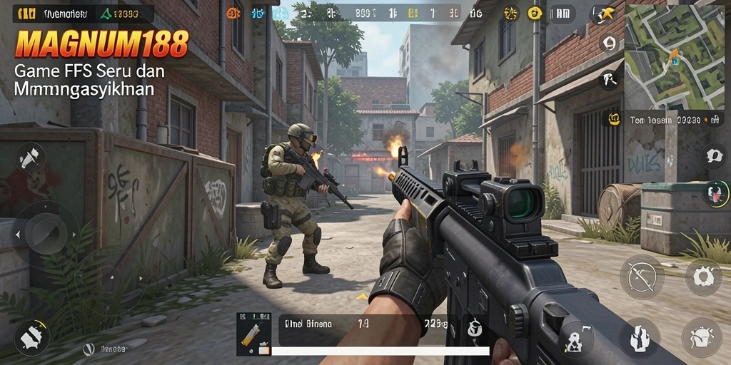 Tampilan gameplay intens dari MAGNUM188 yang menggugah semangat bertarung.