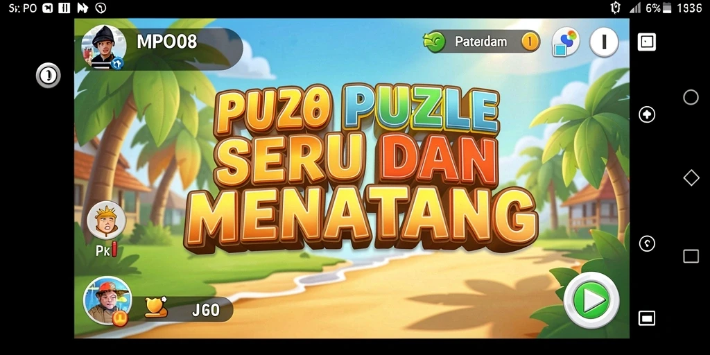 Tampilan gameplay MPO08 yang menarik dan penuh tantangan puzzle.