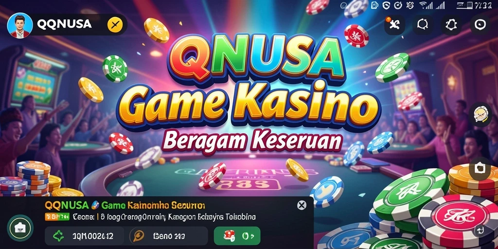 Tampilan menarik dari game Kasino QQNUSA yang menghibur.