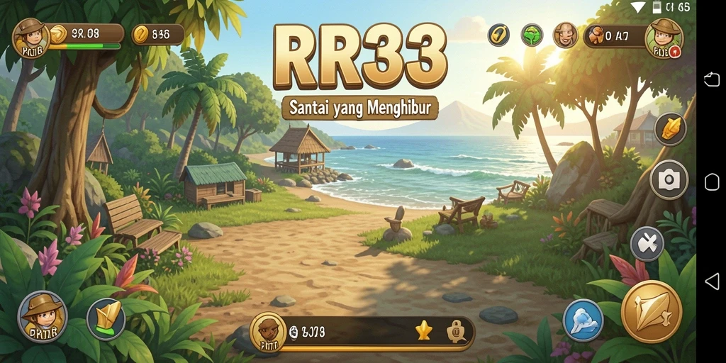 Tangkapan layar gameplay RR33 yang menyenangkan dan penuh warna.