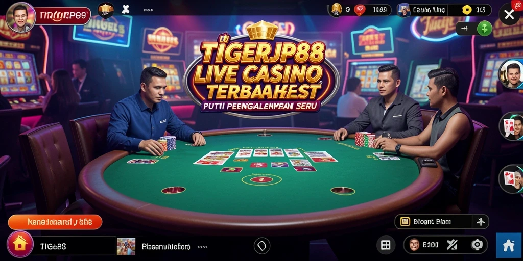 Tampilan menarik dari gameplay Live Casino TIGERJP88 yang interaktif.