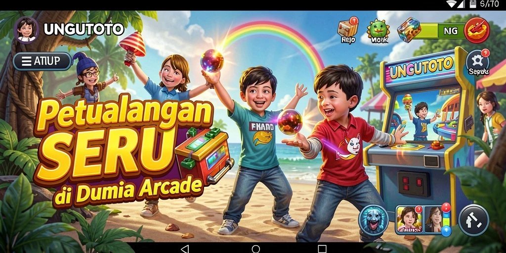 Screenshot gameplay UNGUTOTO menampilkan aksi seru dan penuh tantangan.